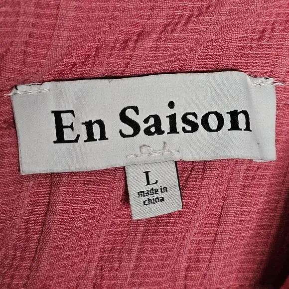 NWOT En Saison Women's Rose Dress Size Large - Picture 4 of 6